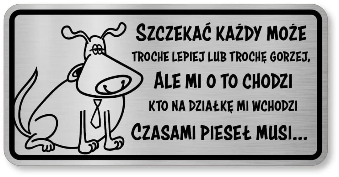 Najzabawniejsze tabliczki uwaga zły pies, które rozbawią każdego do łez