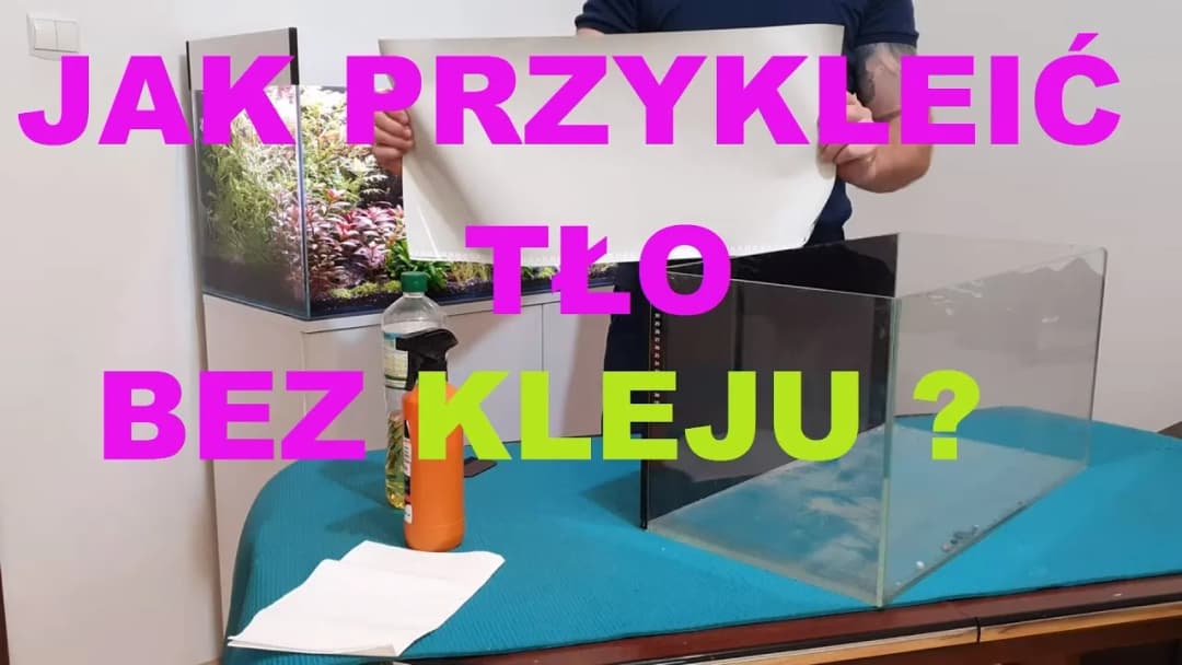 5 skutecznych metod przyklejania tła do akwarium bez kleju