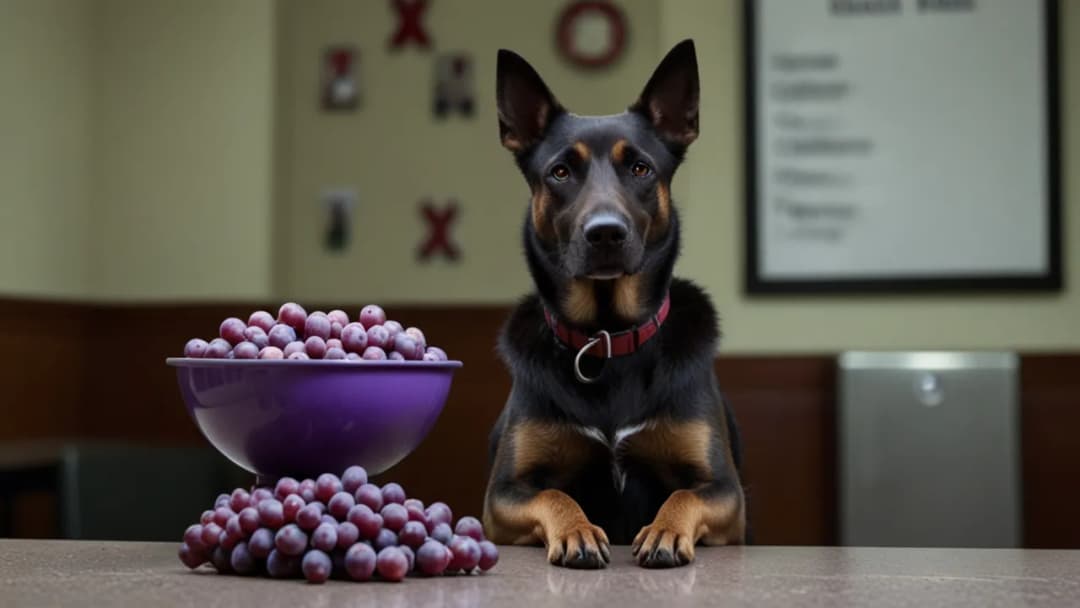 Winogrona a pies: czy są niebezpieczne i jakie mogą być skutki?