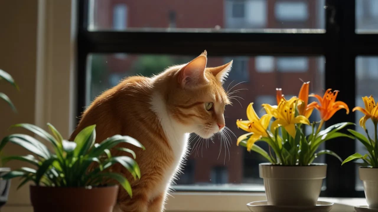 Trujące kwiaty dla kota: Jakie rośliny mogą być niebezpieczne?