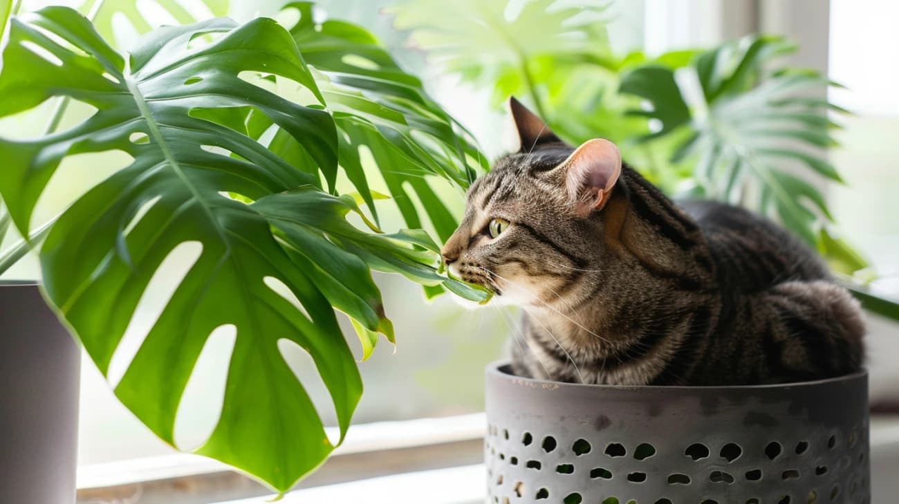 Monstera: Jakie zagrożenia niesie dla kotów i inych zwierzat?